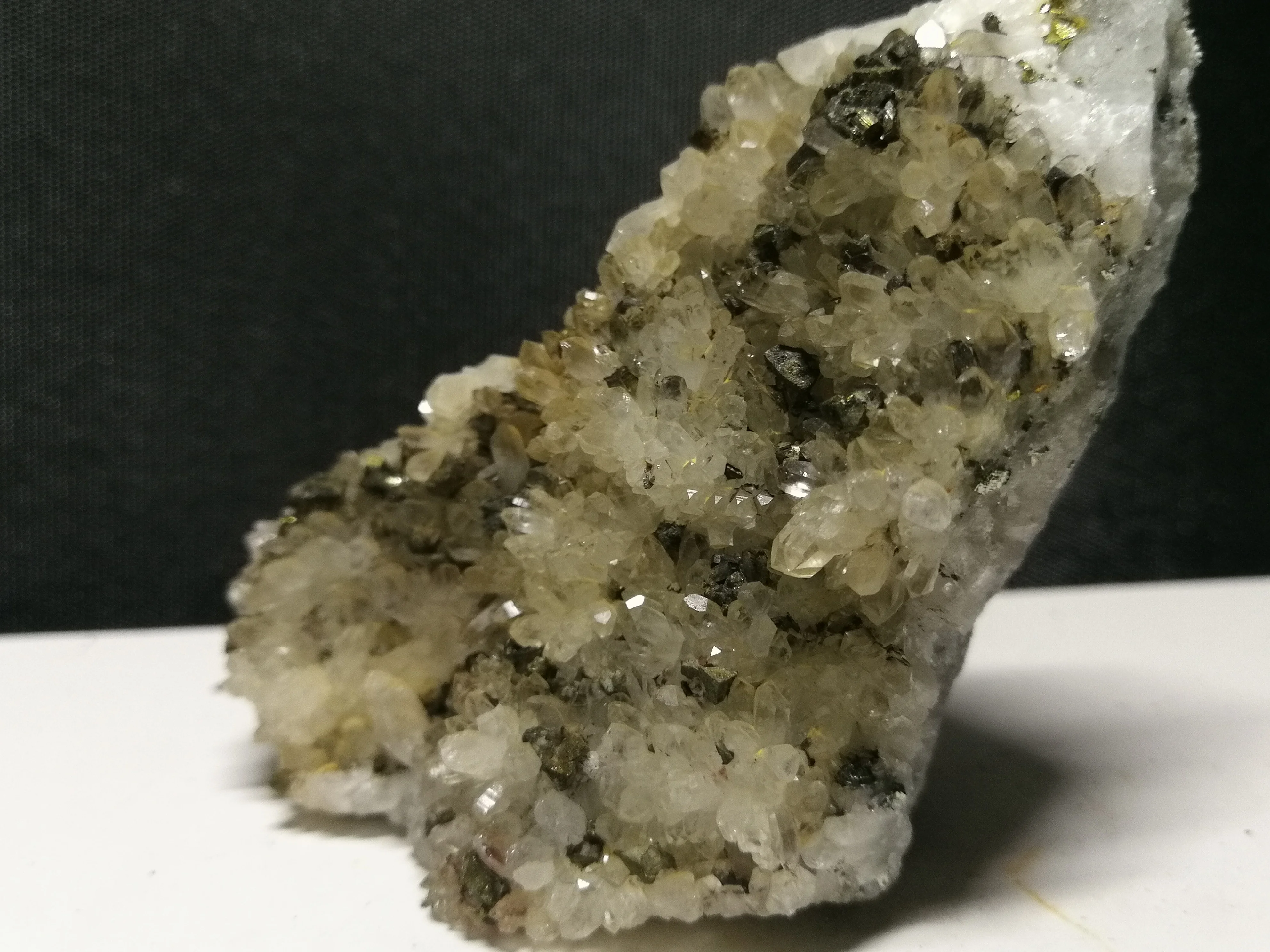 Минеральный Образец кварца gPyrite 181 5 натуральный кластер белого кристалла|Камни| |