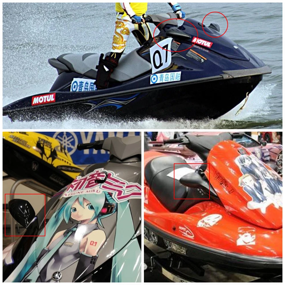 2 шт. зеркало заднего вида для лодок и мотоциклов аксессуары Yamaha Pwc Waverunner|Зеркала