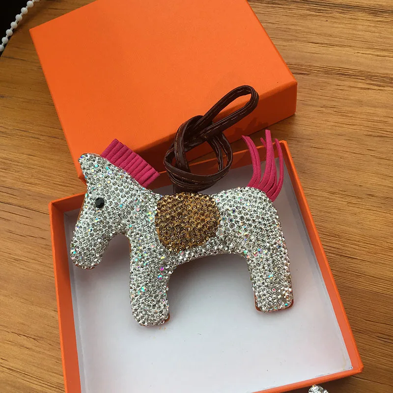 Ручная работа бриллиант милая подвеска пони женская мода для сумки рюкзака