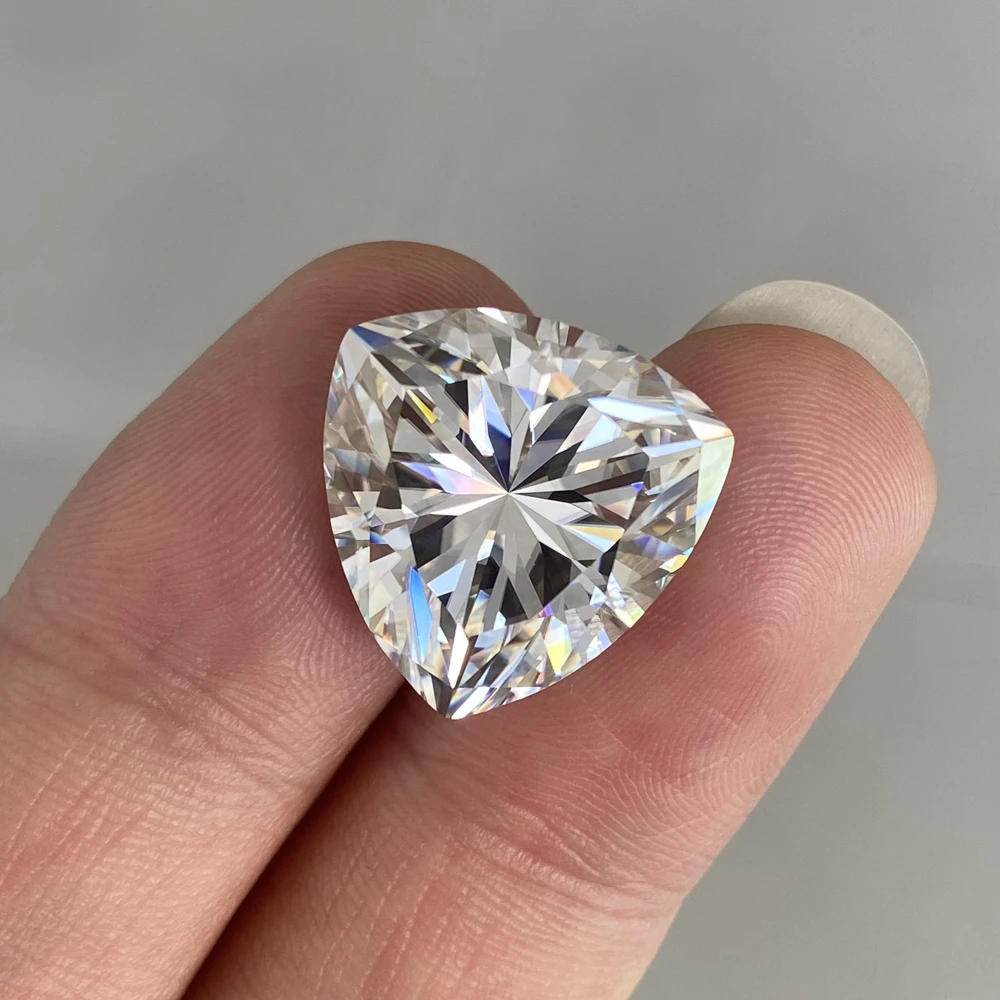 

Meisidian 12x12mm D VVS1 Loose Moissanite 6 Carat Trillion Cut Diamond Stone Pirce