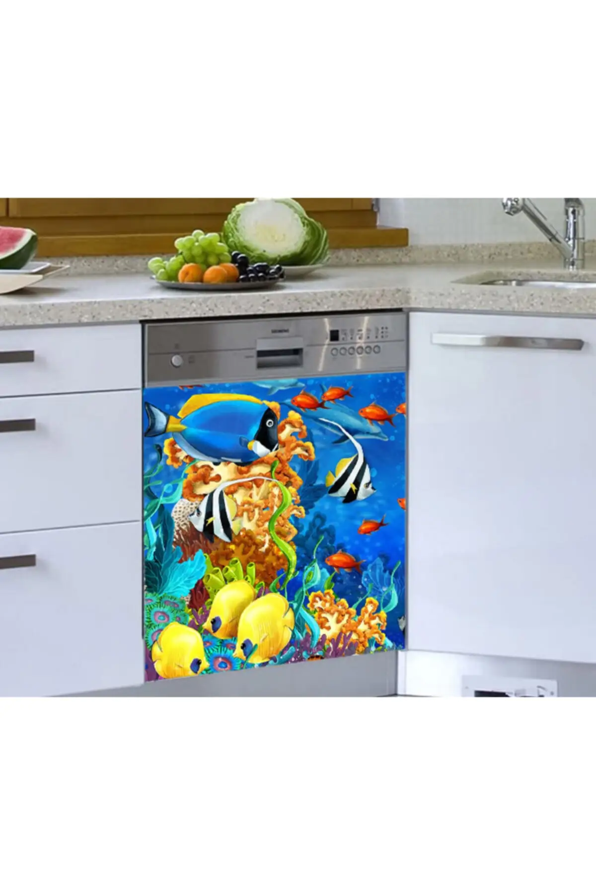 

Dishwasher Sticker Blue Sea Fish