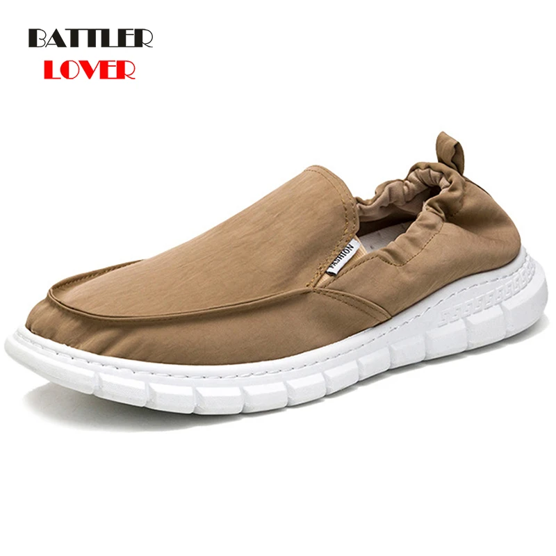 

Men's Fashion Canvas Beach Shoes 2021 New Man Summer Casual Umbrella Clothes Soft Breathable Sneakers Male Light Driving Shoes