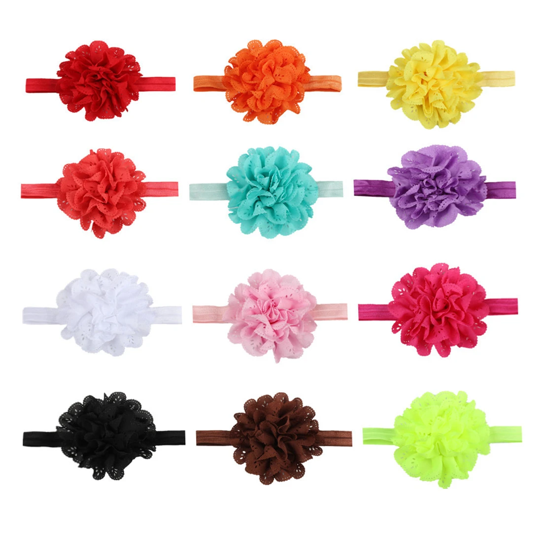 

2021 New 1pcs Kids Baby Girl Flower Headband Photography Props Hollows Flowers Hair Band Kids Hair Accessories Cute Gifts
