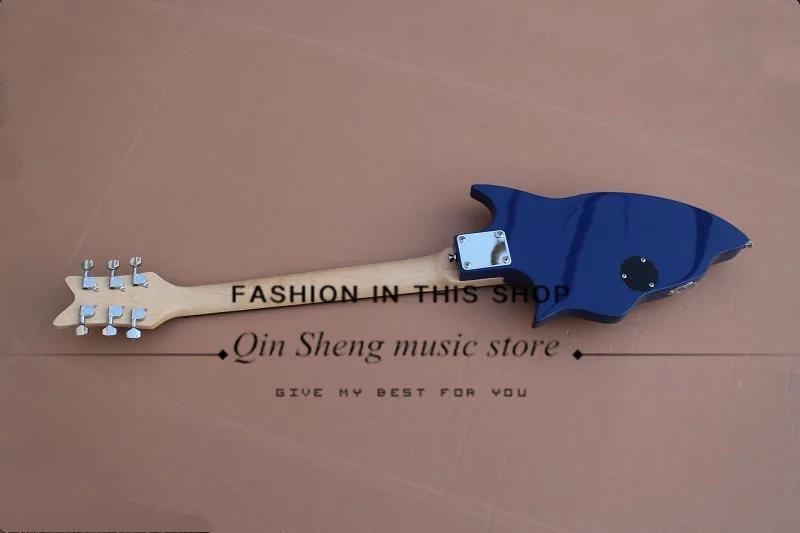 Электрическая гитара акулы с корпусом из липы кленовый гриф розового дерева