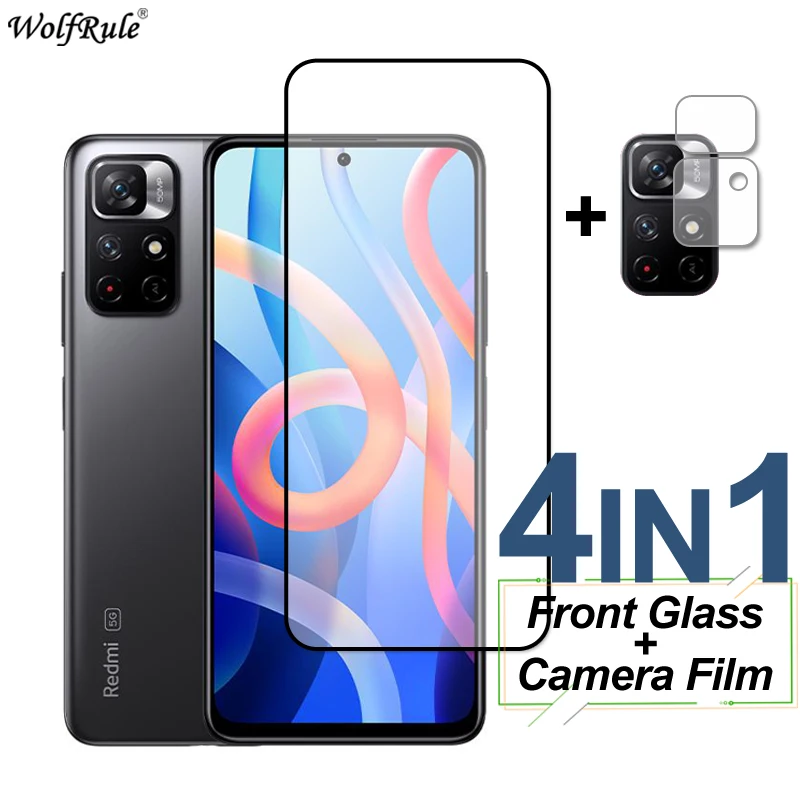 

Full Cover Tempered Glass For Xiaomi Poco M4 Pro X4 NFC Screen Protector Protective Phone Camera Film On Poco X3 GT F3 M3 M4 Pro