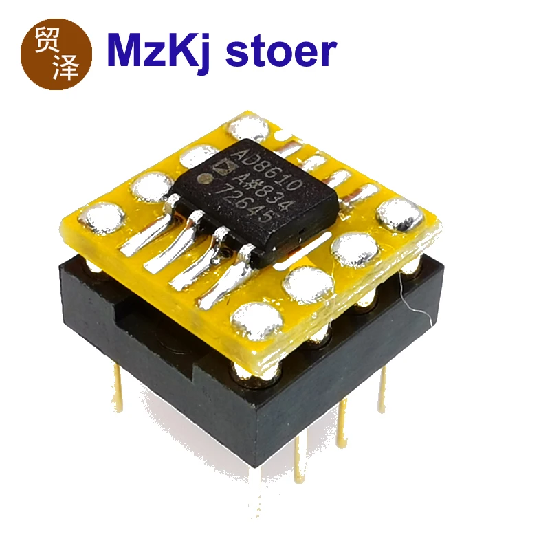 

New 8610A AD8610ARZ AD8610 SOP8 TO DIP8 USA ADI Original Taiwan Precision Low Input Bias Current Wide BW JFET Single Op Amp