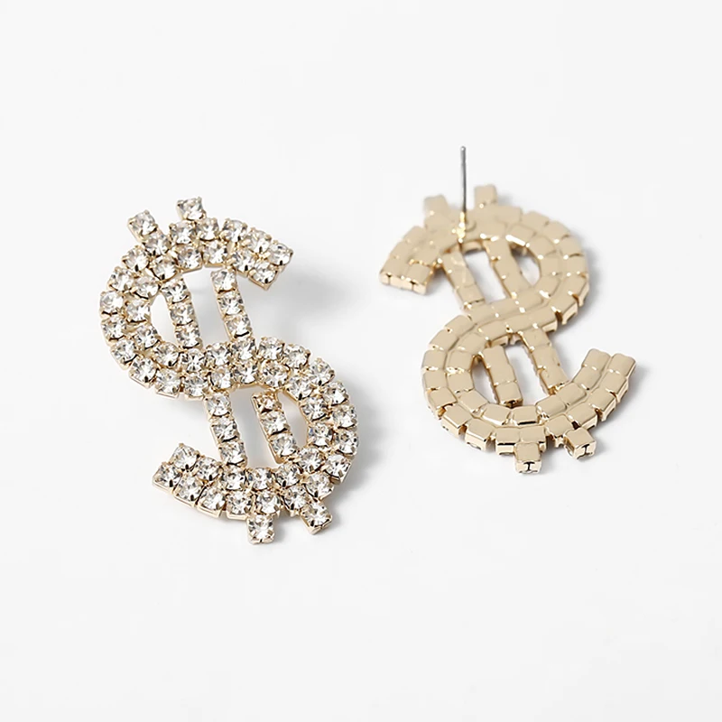 AMORCOME шикарные блестящие стразы доллар с украшением в виде кристаллов Подвески