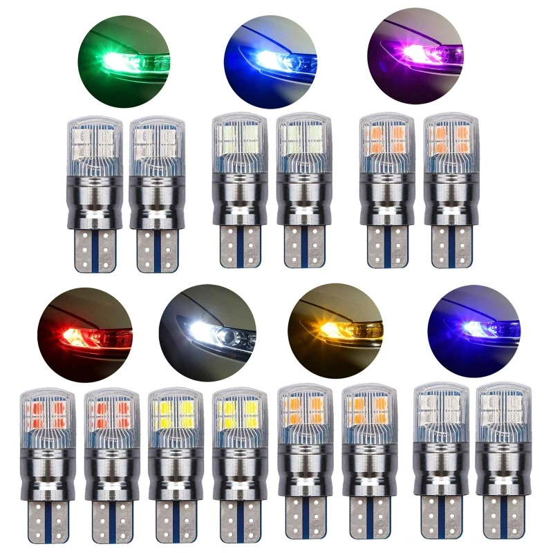 

2 шт., Автомобильные светодиодные лампы 3030 лм W5W SMD Canbus T10