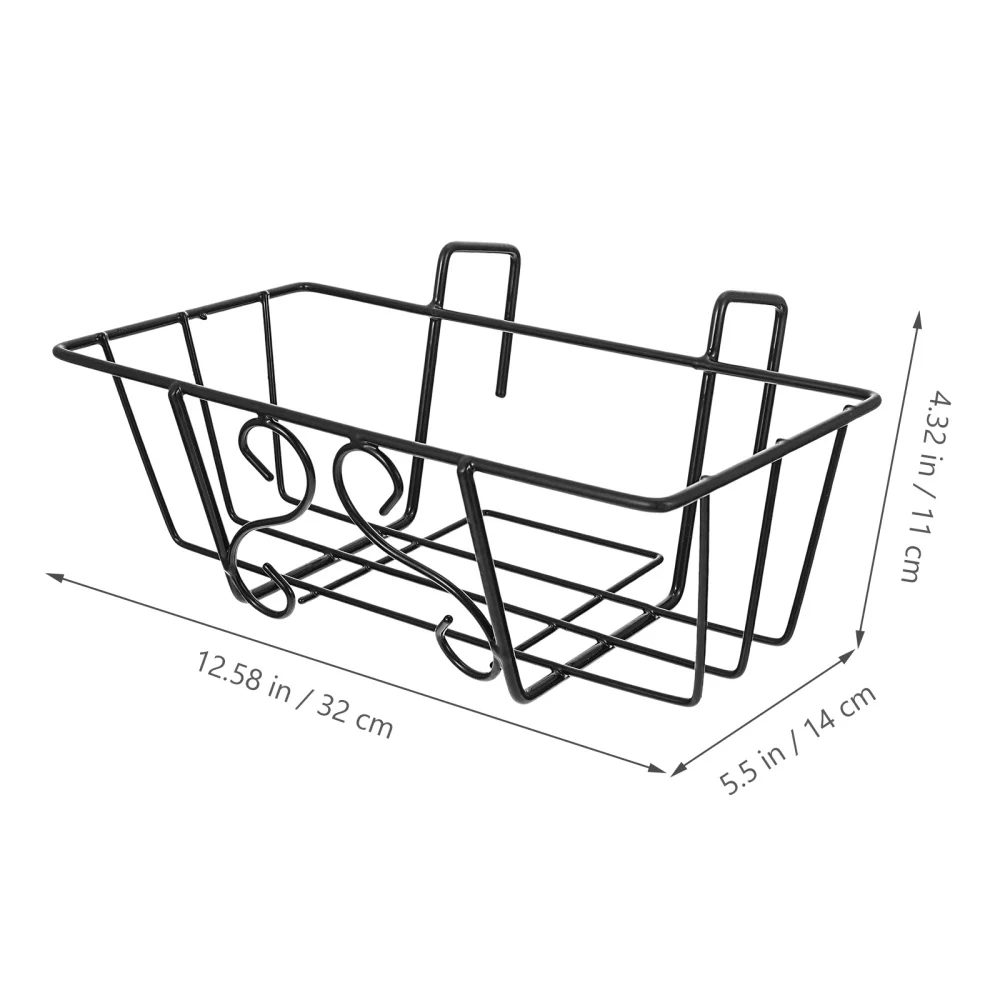 

1Pc Durable Flower Pot Rack Balcony Hanging Plant Stand Display Rack Pendant