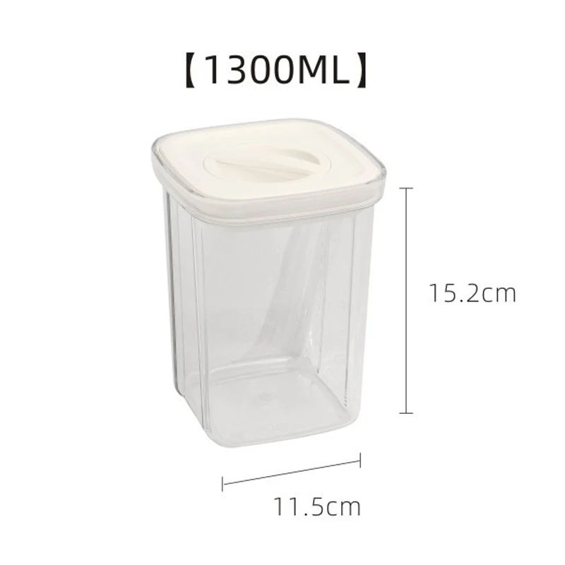 

Kitchen Household Airtight Storage Tank Thickened Moisture-proof Grain Tank Dried Fruit Sealed Tank Set DRSA889