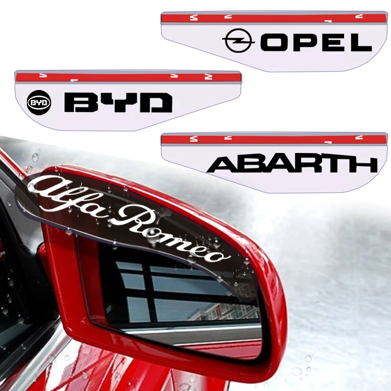 

2pcs Car Logo Rearview Mirror Waterproof Sticker for OPEL Toyota Renault SEAT MINI Great Wall Nissan Chevrolet Honda BMW Buick