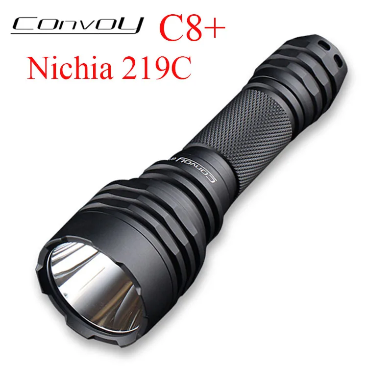 Конвой C8 плюс светодиодный вспышка светильник + с Nichia 219C Linterna фонарик фонарь