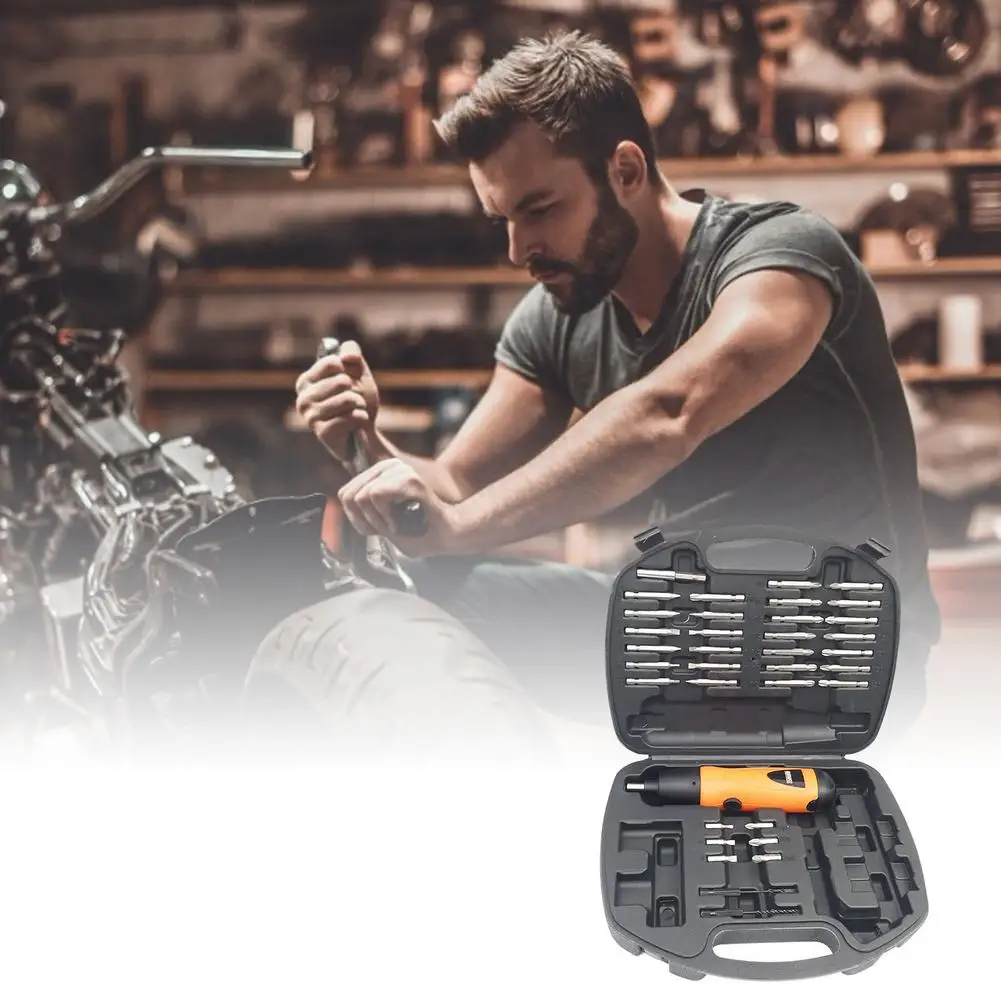 

Cordless Electric Screwdriver with Bits Screwdriver and Bit Kit Repair Device Bolt Remover Stripped Extractor Demolition Tools