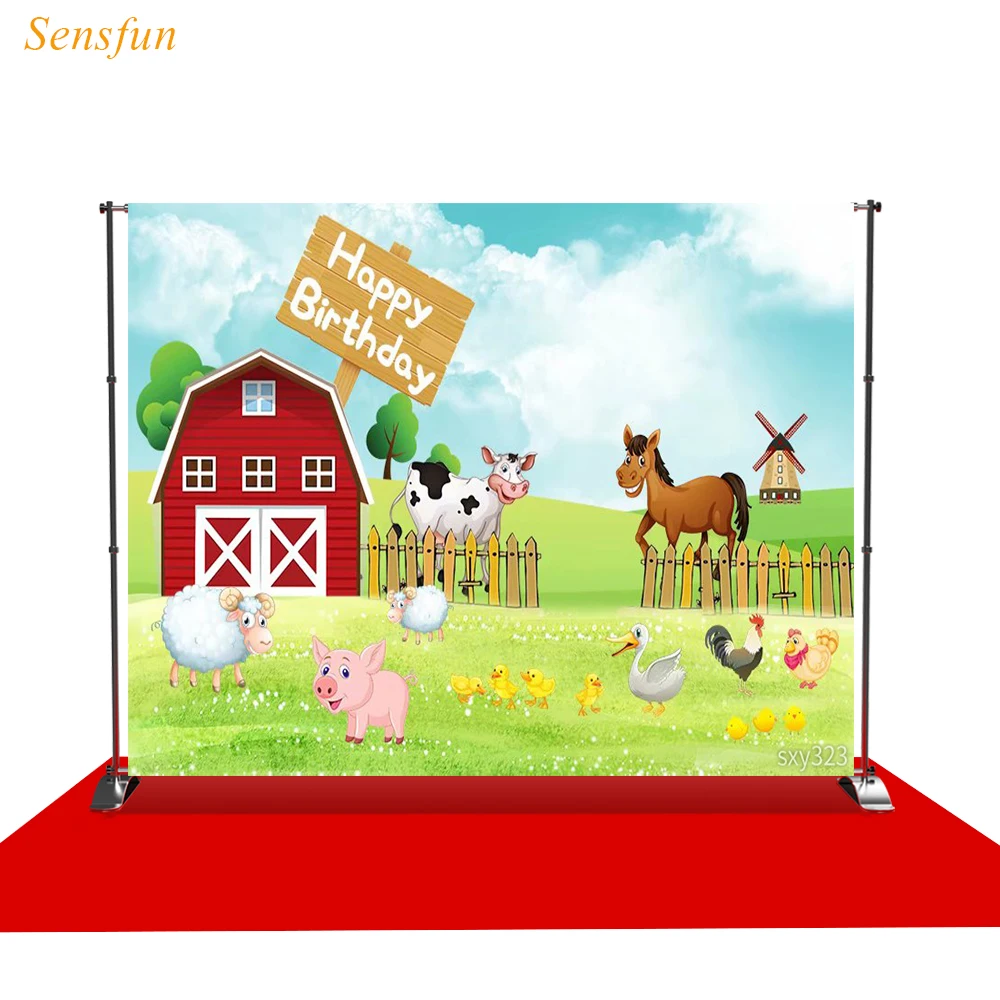 

Виниловый фон для фотосъемки LEVOO с изображением животных на день рождения