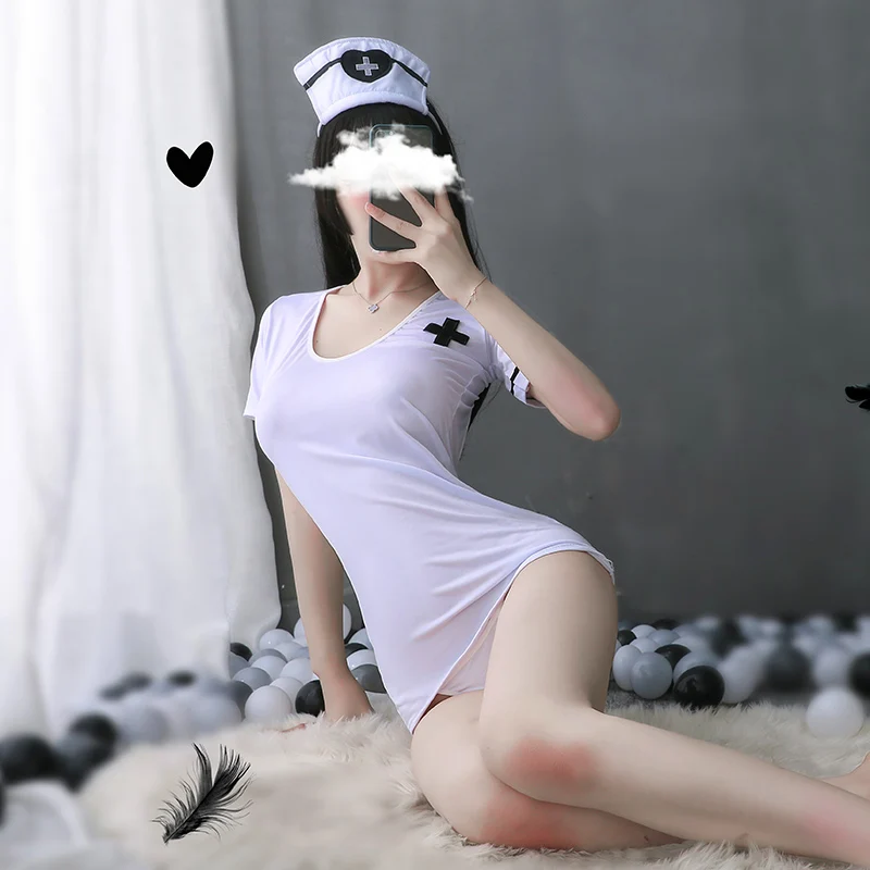 

Girl Kawaii Doctor Roleplay Outfit for Woman Nurse Cosplay Sexy Costumes Women Lingerie Set Anime cute lingerie