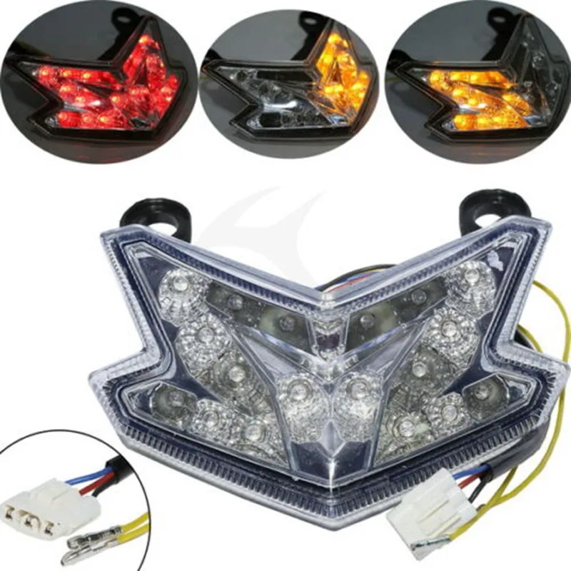 Motorcycle ABS Clear/Red/Smoke LED Taillight Turn Signals for KAWASAKI NINJA Z800 ZX6R 636 2013-2015 2014 |