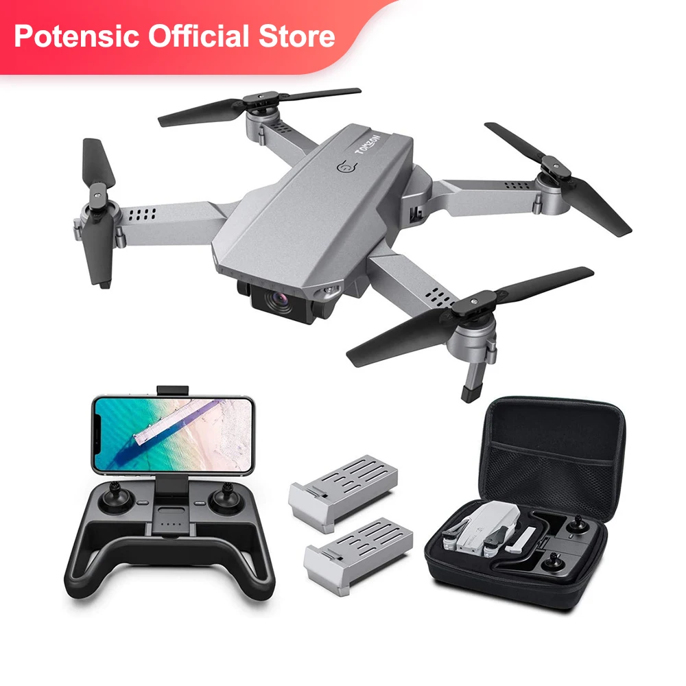 

D25 Drone With 4K Camera Easy to Fly FPV Foldable RC Quadcopter Optical Flow Positioning Headless Mode Path Flight 3D Flips Dron