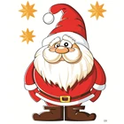 Съемная Наклейка на окно, рождественские украшения для дома, Санта, снеговик, Рождество 2020, Рождество, подарок на Новый год 2021