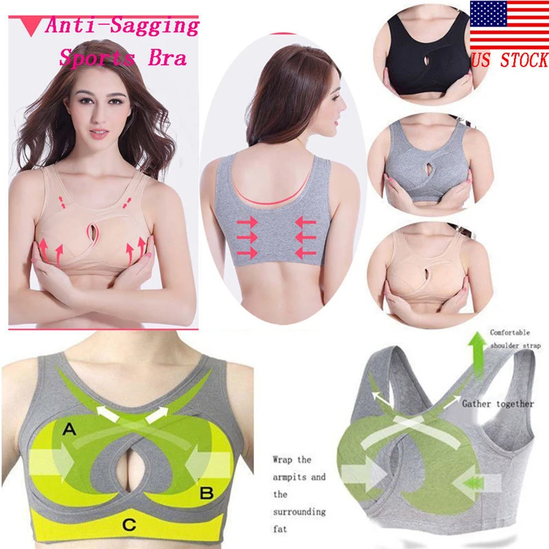 Лидер продаж новый спортивный бюстгальтер с защитой от провисания женский в