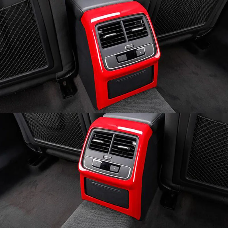 Car Rear Air Vent Frame Cover Sticker For AUDI A4L A5 2017 2018 2019 Interior Styling Accessories | Автомобили и мотоциклы