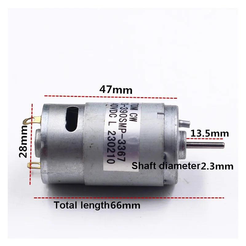 390 DC микро мотор Игрушечная модель маленький мотор 6,4 V 6700 об/мин Электроинструмент DIY производство
