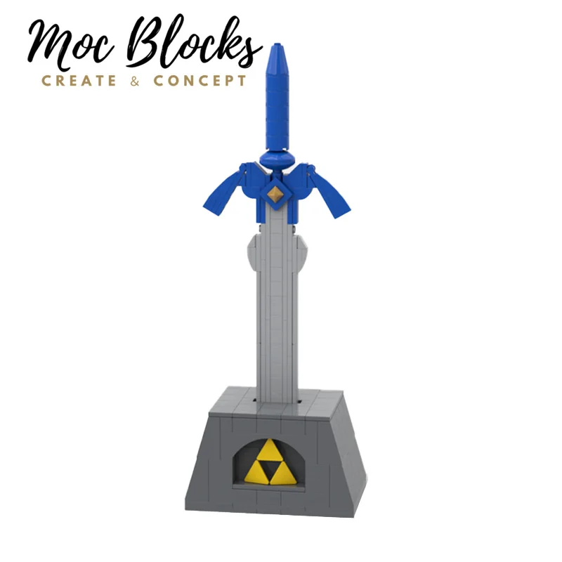 

Diy Master Sword MOC Building Blocks Bricks Collection Model Creative Game Scene Series Toys Item XMAS For Children Kids