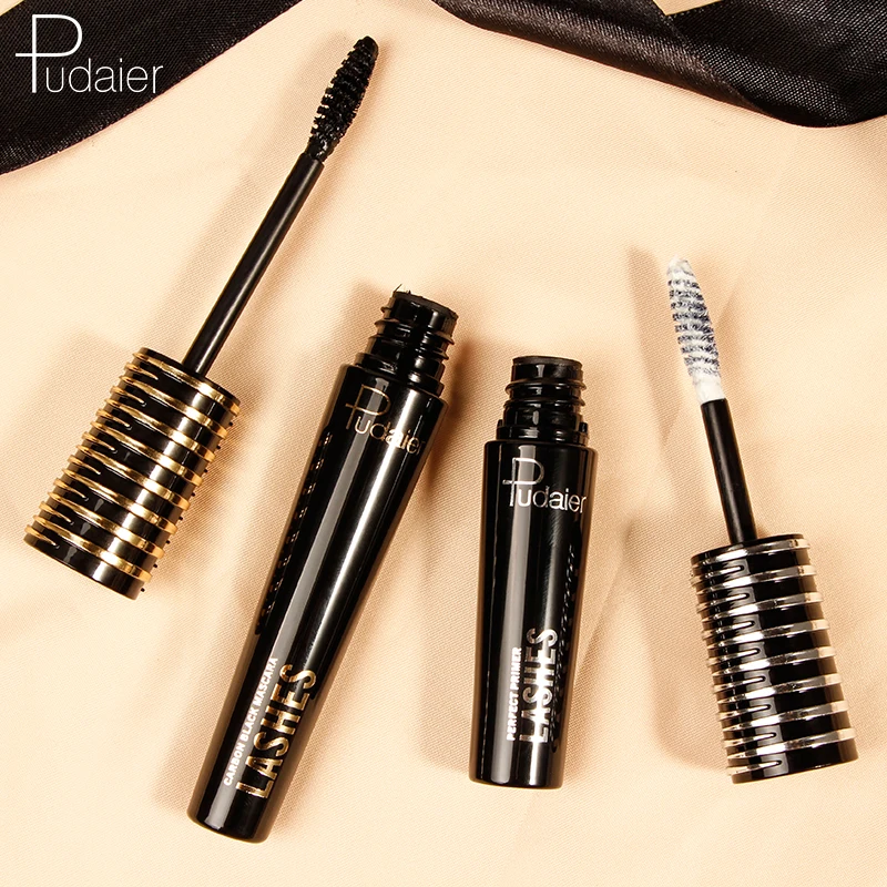 Идеальный партнер Pudaier макияж глаз карбоновая Черная тушь для ресниц + крем