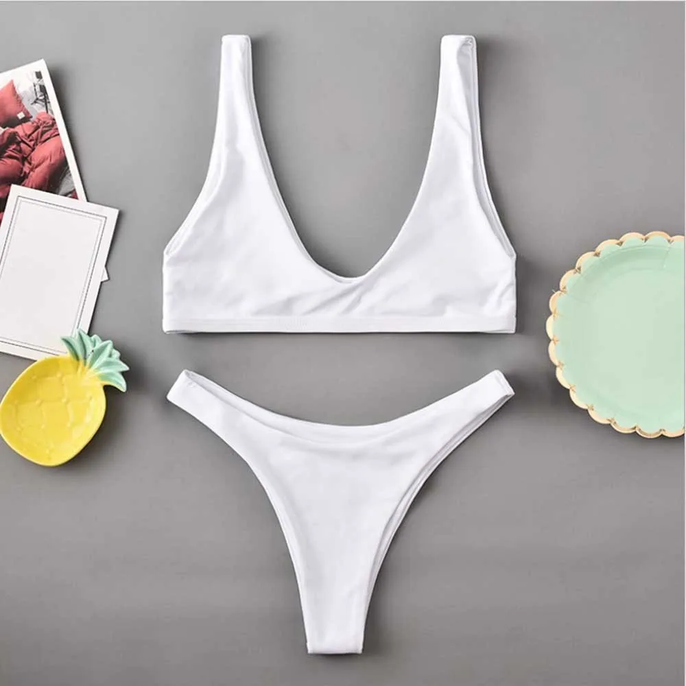 

Women Bikini Set Swimsuit Sexy Bathing Suit Swimwear Push Up Bra Set Beach Holiday Fashion Split Swimming Suit 2 Piece Sets Wome