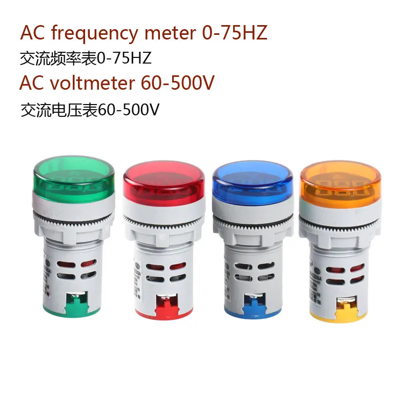 Ad16 22dsv индикатор светодиодный цифровой дисплей вольтметра переменного тока 60 500 В