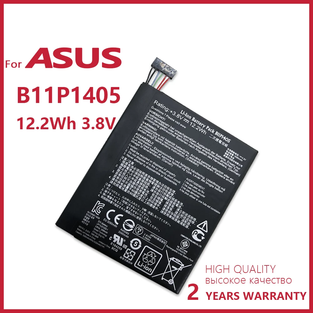 100% Новый оригинальный аккумулятор для телефона B11P1405 ASUS MeMO Pad 7 ME70CX K01A 3090 мА/ч