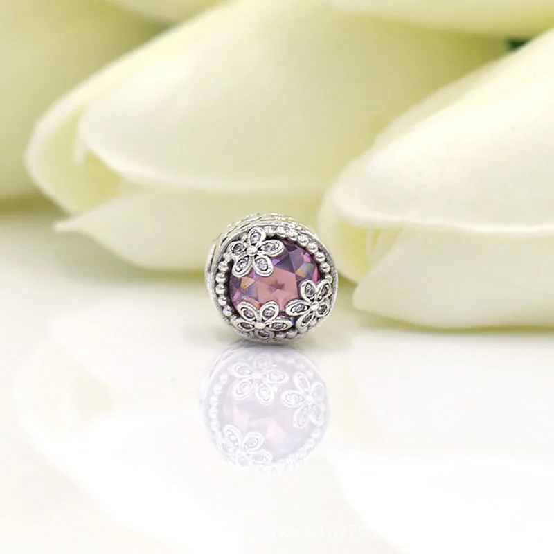 

Authentic 925 Sterling Silver Beads New Fashion Dazzling Daisy Cat Eye Beads Fit Original Pandora Bracelet For Women Diy Jewelry