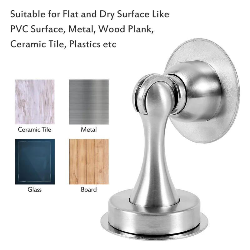 Дверной ограничитель из нержавеющей стали дверная ручка магнитная наклейка