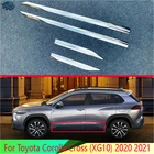 Для Защитные чехлы для сидений, сшитые специально для Toyota Corolla крест (XG10) 2020 2021 автомобильные аксессуары ABS Chrome Боковая дверь средства ухода за кожей литье под давлением отделка
