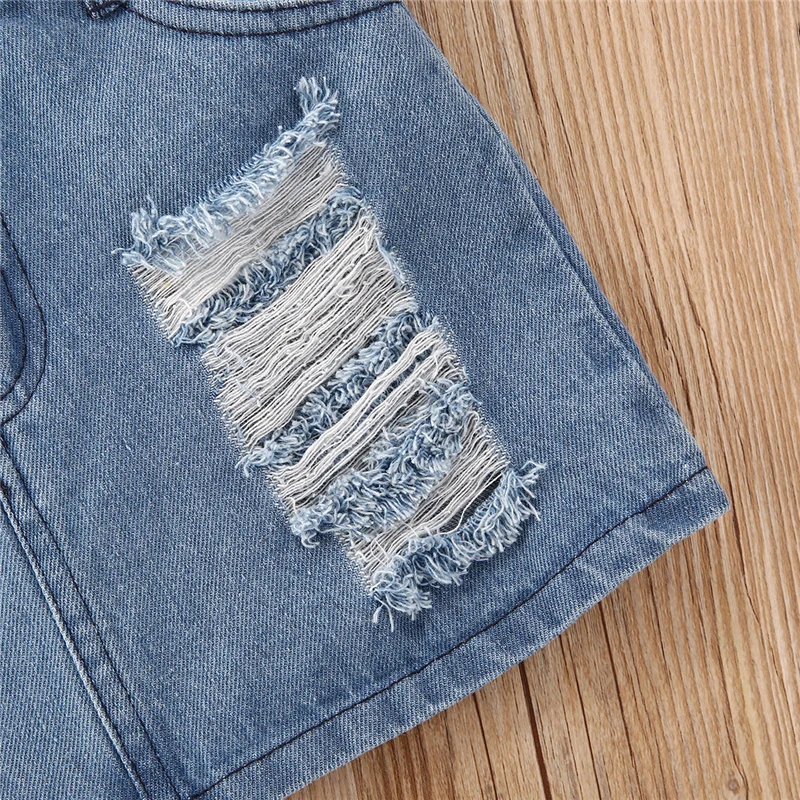 Летняя одежда для маленьких девочек белая джинсовая короткая юбка с