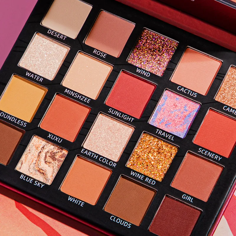 

Desert Rose Eyeshadow Palette 20 Colors Waterproof Long Lasting Glitter Matte Makeup High Quality Cosmetics
