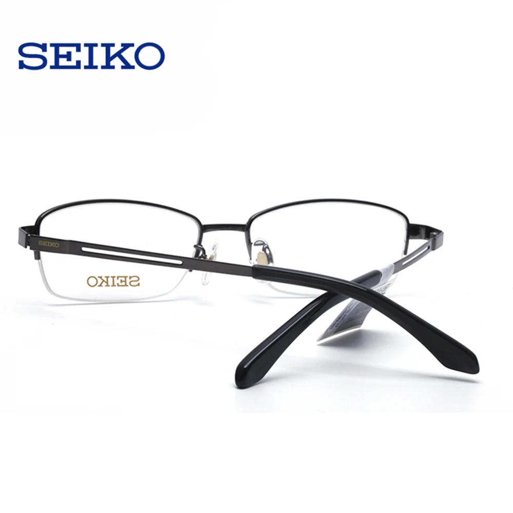 SEIKO титановая оправа для оптических очков мужчин диоптрическая по рецепту