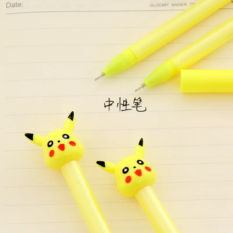 Гелевая ручка Pokemon Pikachu канцелярские принадлежности для студентов и учебы