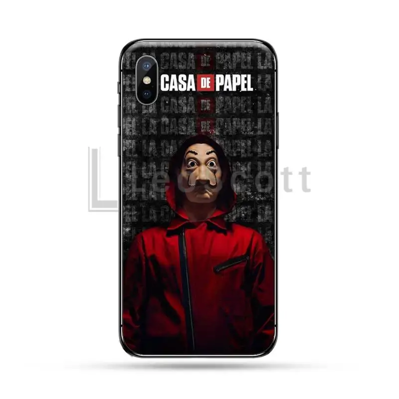 

TV Series Money Heist House Of Paper Silicone Black Phone Case For iphone 5 5S SE 5C 6 6S 7 8 plus X XS XR 11 PRO MAX