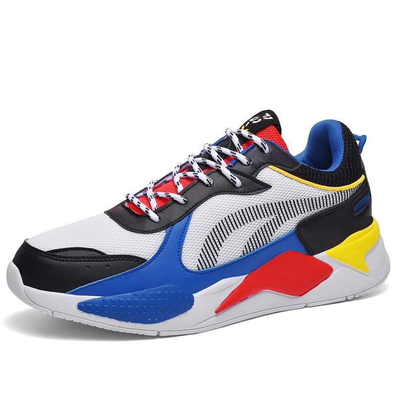 

Big Size 36-46 Daddy Shoes Men Sneakers Lover Thick Sole Platform Vulcanize Man Mixed Color Trainers Loafers Zapatos Hombre Mesh