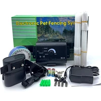 electric wireless dog fence with collar outdoor dog fence collar 500m wireless pet containment system remote vibrating shock