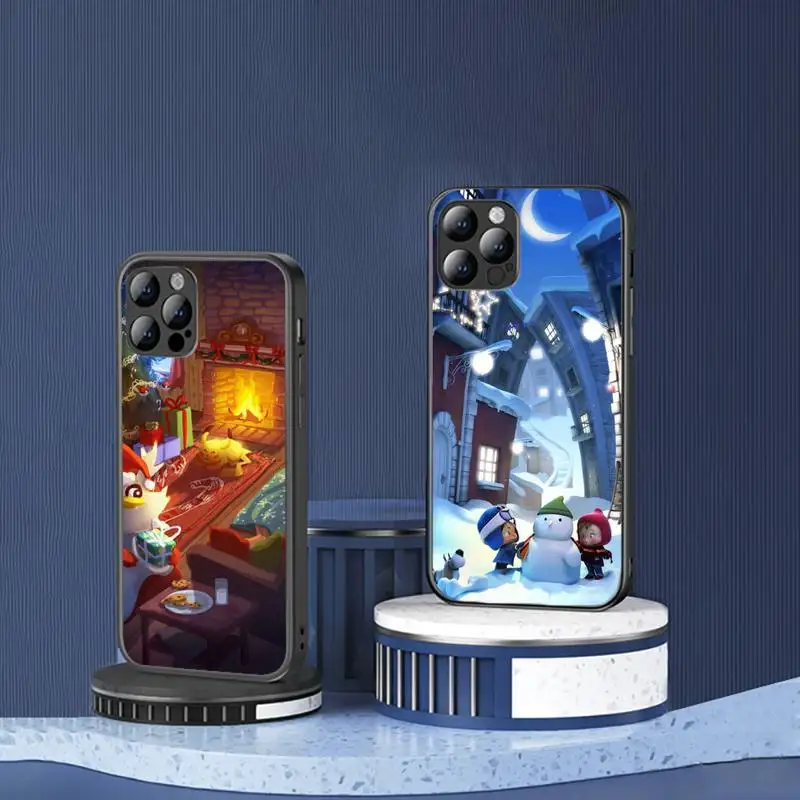 

Cartoon Merry Christmas Phone Case for iPhone 13 7 8 11 12 Pro X XS XR Samsung A S Note 10 21S 71 Plus pro Max mobile bags