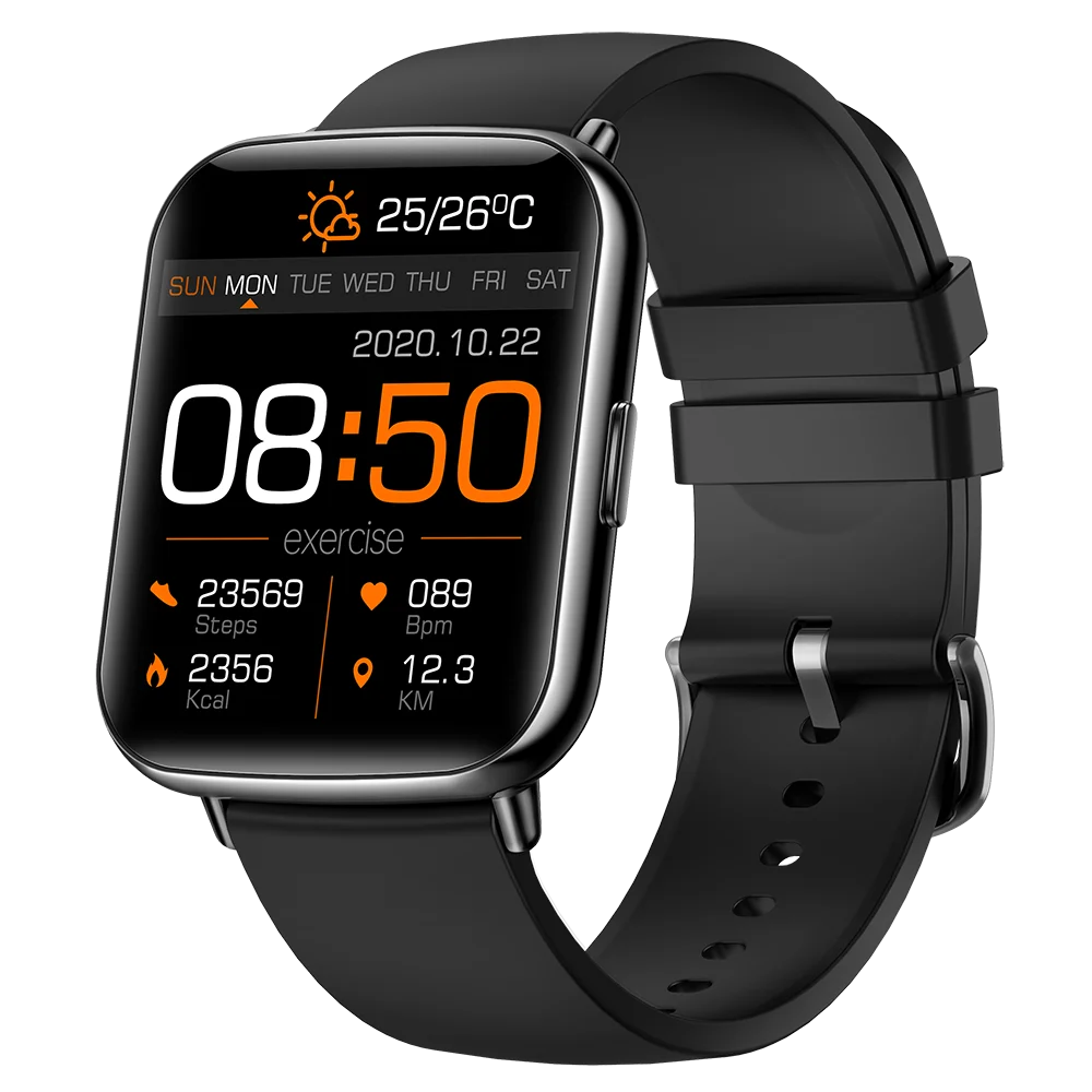 Reloj inteligente de natación impermeable para hombre y mujer, Smartwatch con Monitor de ritmo