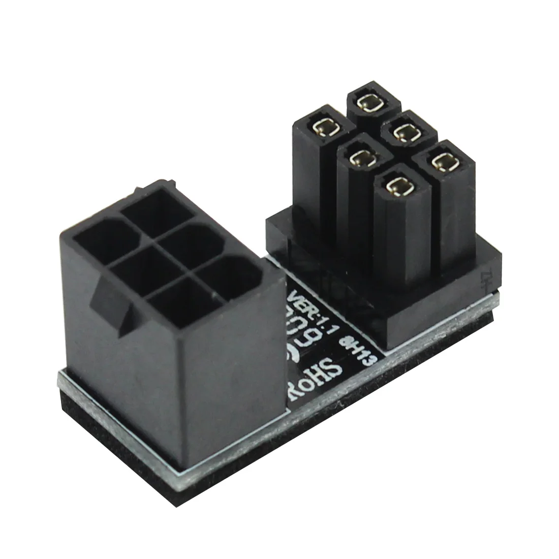 JEYI ATX 6pin/8pin Male 180 градусов угловой до 6pin/8Pin гнездовой адаптер питания для
