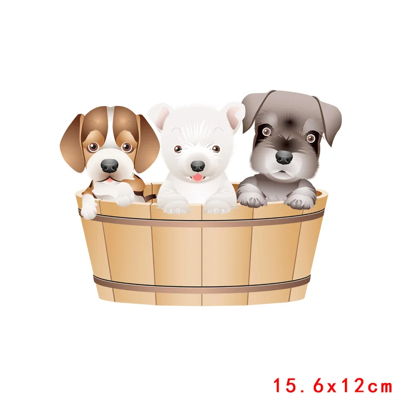 Мультяшная собачья нашивка утюжок для передачи детской одежды термопередача