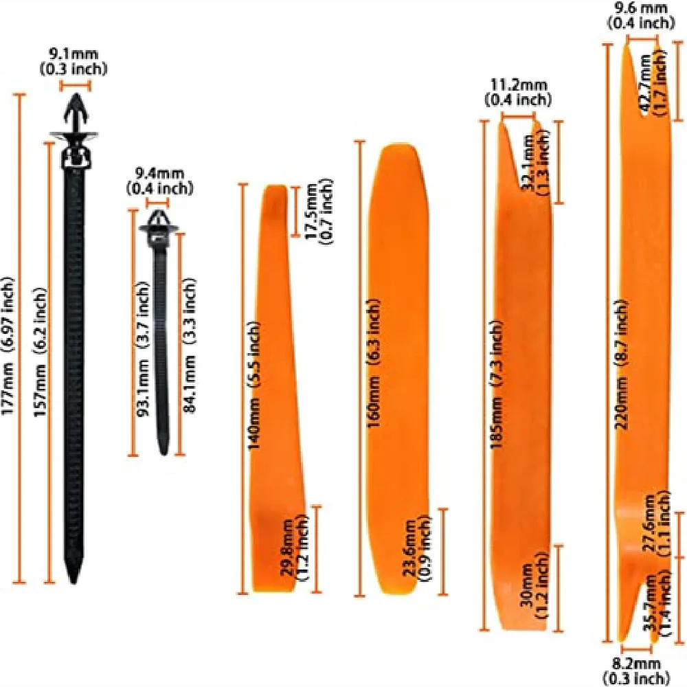Автомобильные фиксаторы крепежные зажимы наборы кузовов автомобилей 16 самые
