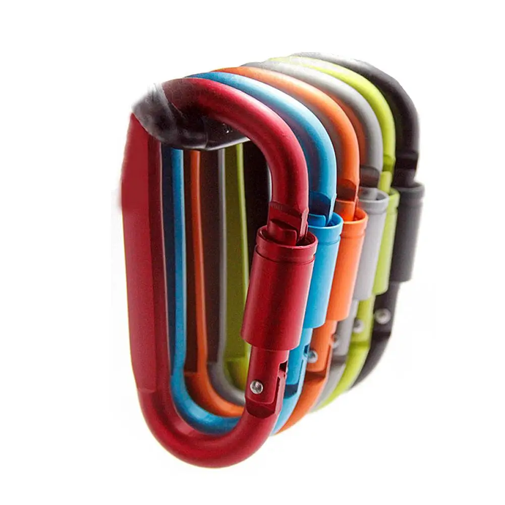 Открытый карабин скалолазание 8 см замок Тип D Quickdraw Карабин Пряжка висячая