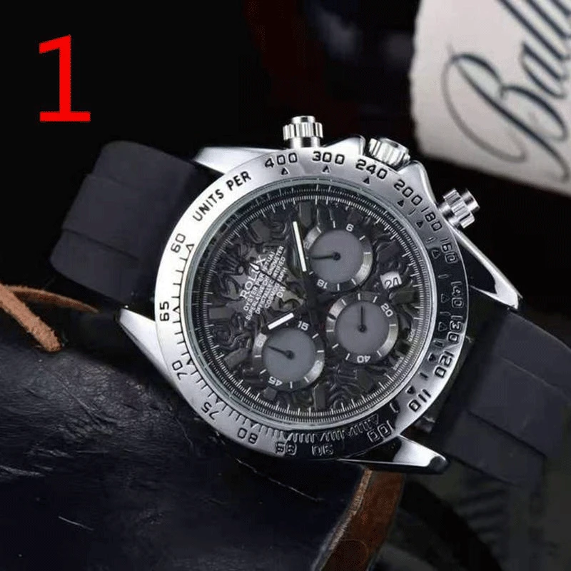 

Fashion Men's Luxury Designer Mechanical Watch Classic Black Watch Steel Band Calendar Business Brand Watch Men's Gift 082