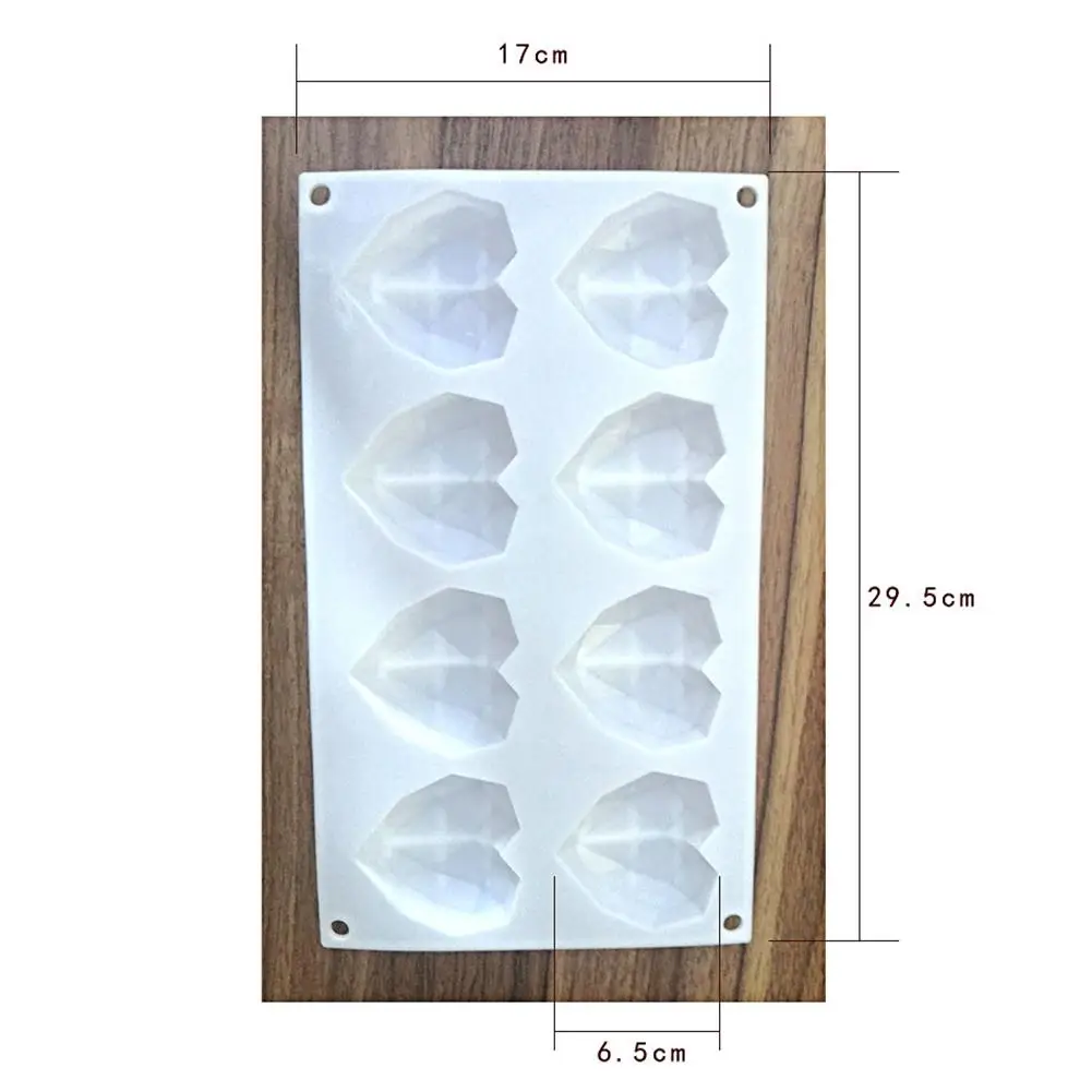 

Baking Mold 8 With Diamond Love Mousse Silicone Cake Resin DIY French Dessert Astonishing Mold Kitchen Accessories Tools