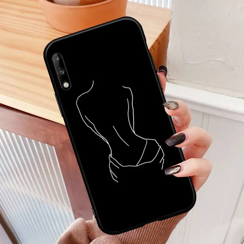 

Minimalist Line Sexy Phone Case For Samsung J2 4 5 6 7 Prime Pro Plus DUO 2016 2017 2018 Cover Fundas Coque