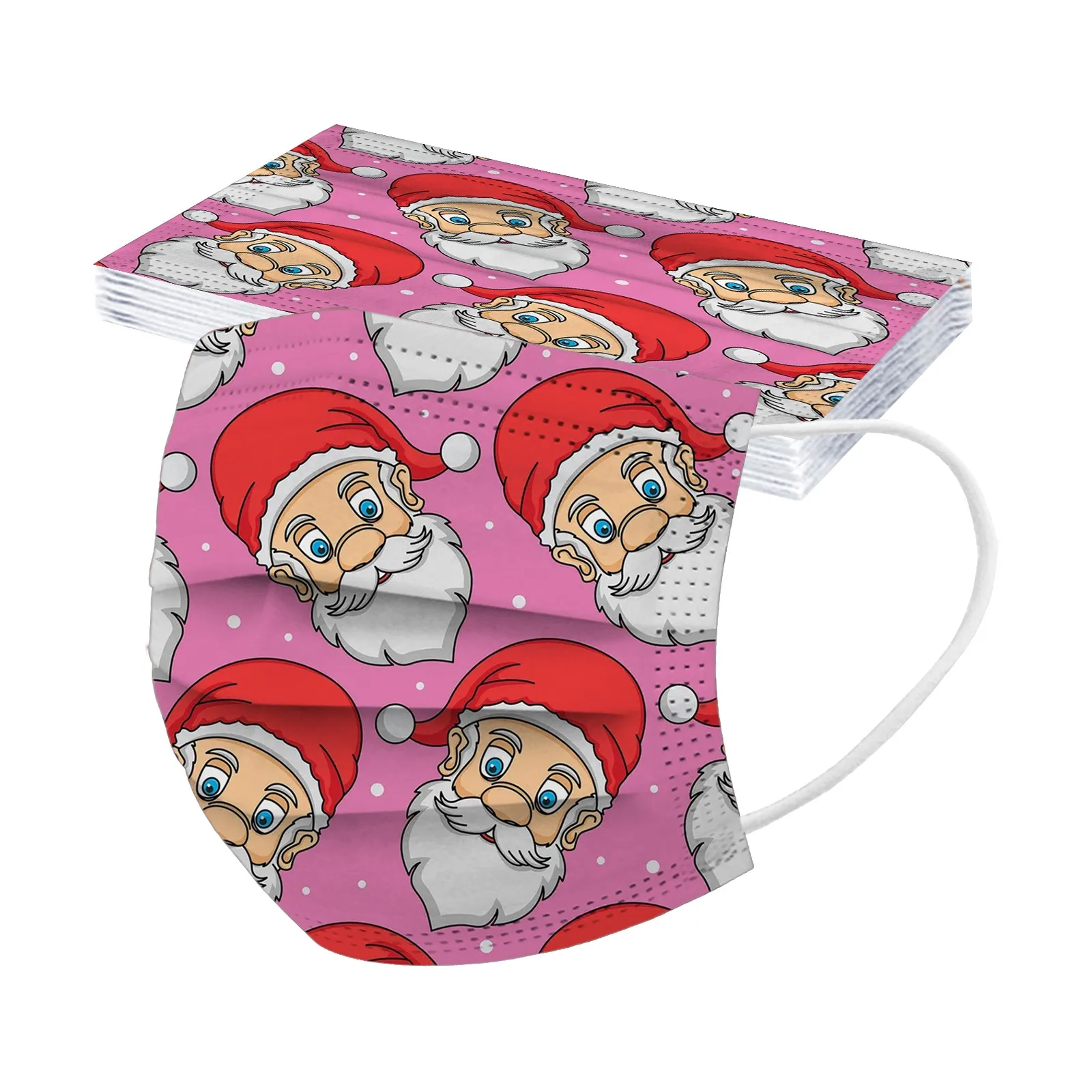 10 шт. одноразовые маски с рисунком рождественской елки | Тематическая одежда и